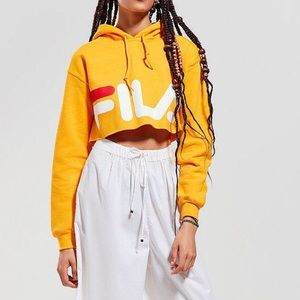 Fila x Urban Outfitters cropped hoodie